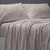 Nacarina Blanco Linge de lit, design 030, couleur sable (90 x 190/200 cm)