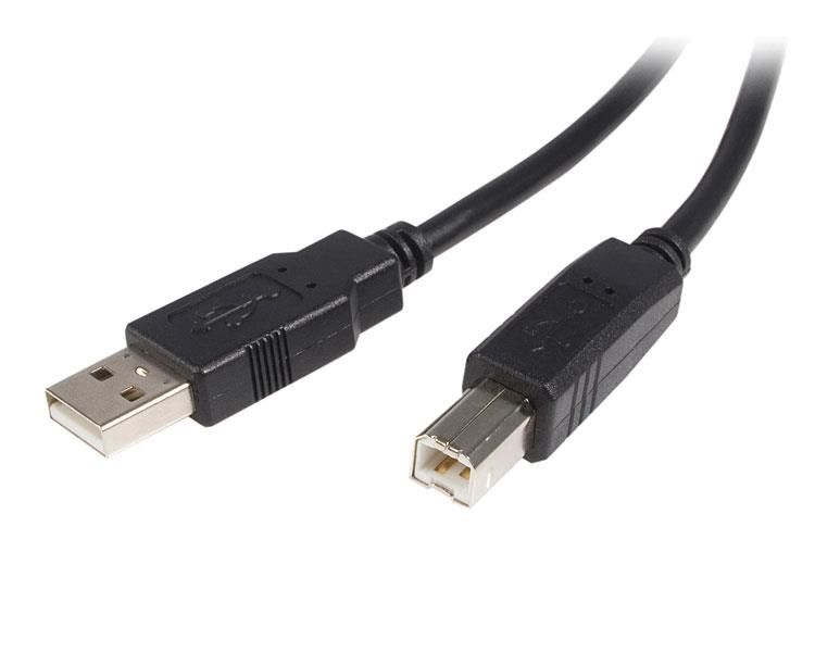 StarTech.com Startech USB A to USB B Cable - 3 m - Black