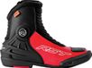RST Tractech Evo D3O Short geperforeerde motorlaarzen Zwart/neonrood Maat 40