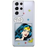 ERT GROUP mobiel telefoonhoesje voor Samsung S21 ULTRA origineel en officieel erkend DC patroon Wonder Woman 028 optimaal aangepast aan de vorm van de mobiele telefoon, gedeeltelijk bedrukt
