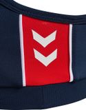 Hummel hmlPULSE PIPING LIGHT SUPPORT BRA DRESS BLUES/MARS RED