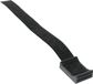 Hebotec Socle à scratch Pour le faisceau, Avec raccord, À visser Partie crochet et boucle (l x h) 10 mm x 150 mm Noir 1 pièce(s)