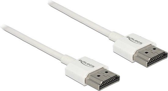 Delock HDMI Kabel - 2 meter - Wit