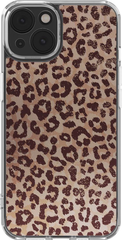 imoshion Hoesje - Geschikt voor Apple iPhone 14 - Design hoesje - Leopard Mood