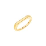 FACETED Calvin Klein Dames roestvrijstalen ring roestvrij staal 56 Goud 32020418