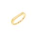 FACETED Calvin Klein Dames roestvrijstalen ring roestvrij staal 56 Goud 32020418