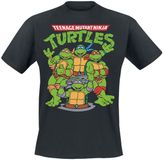 Teenage Mutant Ninja Turtles Group Heren T-shirt - zwart - 4XL