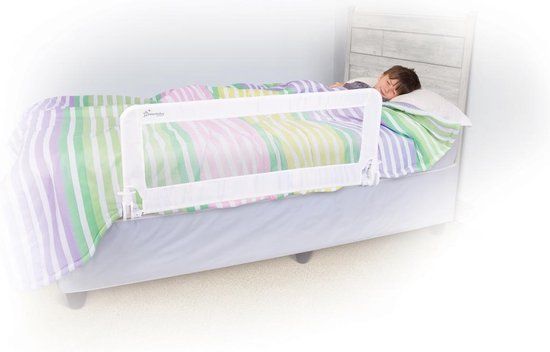 Dreambaby Prague Xtra-Large Opvouwbare Bedrail - Bedhekje 110 x 46,5 cm - Wit