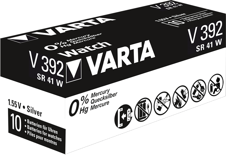 Varta V392 - Huishoudelijke batterij - Zilver