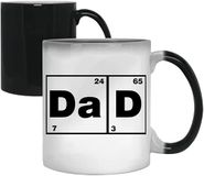 Acen Vaderdag Gift Papa Periodieke Tafel van Elementen Kleur Veranderende Morphing Koffie Mokken Cup-11oz Maten, Keramisch, Wit, 4,2 x 9,5 x 8,5 cm