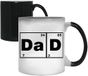 Acen Vaderdag Gift Papa Periodieke Tafel van Elementen Kleur Veranderende Morphing Koffie Mokken Cup-11oz Maten, Keramisch, Wit, 4,2 x 9,5 x 8,5 cm