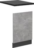 Vicco R-Line Voorpaneel vaatwasser – 45 cm, WB Antraciet Beton