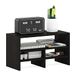 Furinno Bureaublad Organiserende Plank Boekenkast, Espresso, 19,8 (D) x 41,7 (B) x 23,6 (H) cm