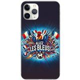 Allez les bleus Bedrukt siliconen hoesje compatibel met Apple iPhone 11 Pro