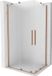 Mexen Velar Duo douchecabine 90 x 80 cm, mat glas, geborsteld koper