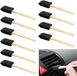 Sans marque 10 pièces brosses de nettoyage de ventilation de climatisation de voiture - 14 x 2,5 cm chiffon dépoussiérant éponge avec poignée - brosse de nettoyage de voiture anti-rayures - outil de nettoyage universel pour intérieur et extérieur de voiture (noir)