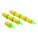 Kuhn Rikon 21400 8-delige maïshouderset, geel/groen, kunststof, 1,5 x 2 x 17,5 cm