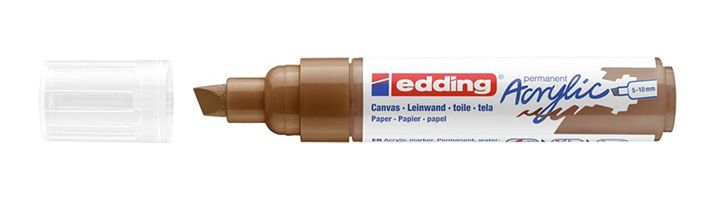 Edding 5000 Acrylic Marker Broad - bruin - 1 stuk