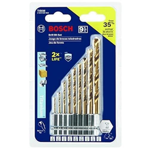 BOSCH TI9IM 9-delige Impact Tough Titanium Boor Set