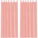 Rideaux en voile avec passe-tringles 2 pièces rose