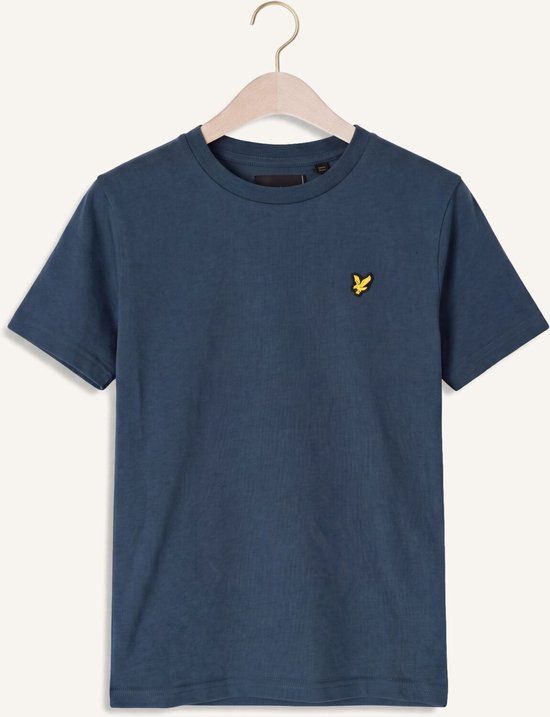 Lyle & Scott Plain T-shirt Polo's & T-shirts Jongens - Polo shirt - Donkerblauw - Maat 170/176