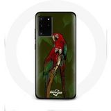 Maniacase Hoesje voor Samsung Galaxy S11 Plus Pionus papegaai rood