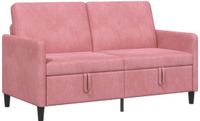 vidaXL Sofa met Opbergruimte Roze 152 x 78 x 87 cm Polyester