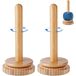 Wolafwikkelaar Porte-bobine en bois Marron 2 pièces