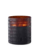 Onno RHOMBUS geurkaars, glas, bruin, L