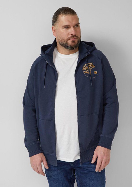s.Oliver Big Size s.Oliver Sweatshirt Jacke diepblauw 5XL