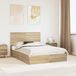Maison Exclusive - Lit coffre en chêne Sonoma 135 x 190 cm Matériau dérivé du bois