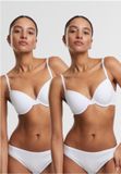 Urban Classics Basic Cotton 2-pack BH - 70A - Wit/Wit