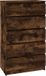 vidaXL Ladekast, 60x36x103 cm, bewerkt hout, gerookt eikenkleurig