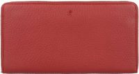 Esquire Herten Portemonnee Leer 19 cm - Dames - Horizontaal - Ritsportemonnee - Rood