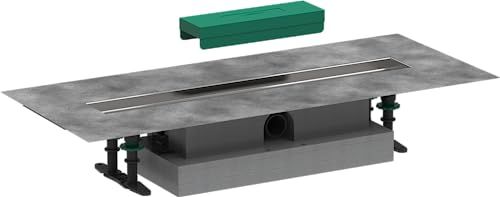 hansgrohe uBox universele vlakke installatie 600 voor douchegoten complete set