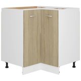 vidaXL Hoekonderkast Lyon 75,5x75,5x81,5 cm Sonoma eikenkleurig