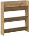 vidaXL Wandschoenenkast 80x18x90 cm bewerkt hout artisanaal eikenkleur