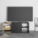 FMD meuble TV, 133,5 x 39,9 x 49,2 cm, 2 compartiments ouverts, blanc