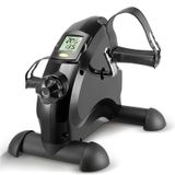Mini vélo d'appartement - Pédales pour bras et jambes - Résistance réglable - Écran LCD - Appareil de bureau - Noir