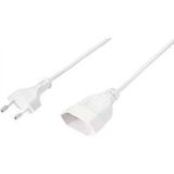Sygonix SY-5044232 Cordon d'alimentation blanc 0,20 m H03VVH2-F 2X 0,75 mm²