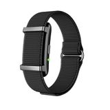 OBA Y25 Smartwatch Fitness Tracker, HR/SpO2/HRV gezondheidsmonitor, slaap en druk, 30 dagen batterij, IP68 waterdicht, zwart display met nylon band, Bluetooth 5.4