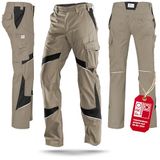 KÜBLER ACTIVIQ 25505365 Werkbroek DAMES Veiligheidsbroek Zandbruin Zwart