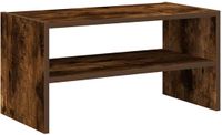 vidaXL Schoenenrek stapelbaar 60x30x30,5 cm gerookt eikenkleurig