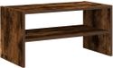 vidaXL Schoenenrek stapelbaar 60x30x30,5 cm gerookt eikenkleurig
