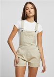 Urban Classics Organic Short Tuinbroek/dungaree Gebroken wit XL