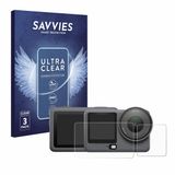 Savvies Screenprotector voor DJI Osmo Action 6 - Folie Beschermfolie transparant 6 Stuks