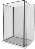 Mexen Kioto douchewand Walk-in 120 x 120 x 40 cm, zwart frame, transparant glas