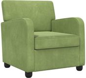 vidaXL Fauteuil Lichtgroen Fluweel