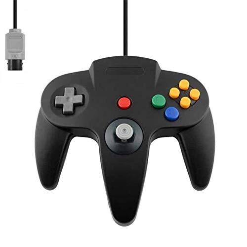 FAIRY TAIL & GLITZER FEE Controller voor Nintendo 64 N64 Zwart Zwart Kabelgebonden Gamepad Joypad