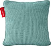 Auronic Coussin chauffant - Tricoté - 45x45 - Sans fil - Rechargeable - Coussin électrique - Infrarouge - Bleu pastel